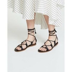 Madewell Boardwalk Lace Up Gladiator Sandal